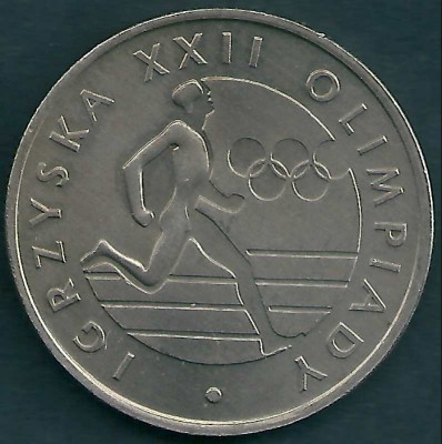 1980 r. 20 zł Igrzyska XXII Olimpiady.
