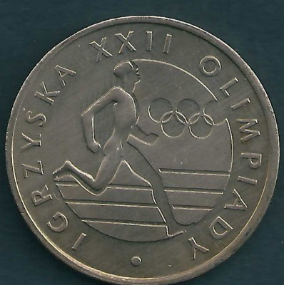 1980 r. 20 zł XXII Igrzyska Olimpijskie.