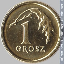 2016 r. 1 gr. Royal Mint. Obiegowe.