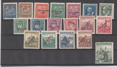 Słowacja - prawie pełna seria - 2-18 i 21