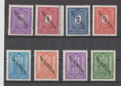 SERBIEN DOPŁATY - 1941 Mi - 1-8