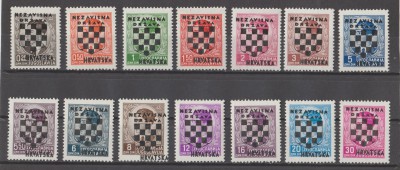 CHORWACJA NIEZALEŻNE PAŃSTWO - 1941 - Mi 9-23