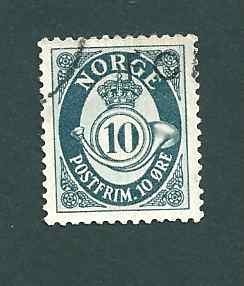 1950 r. Norwegia  Scott. Nr 307 kas.