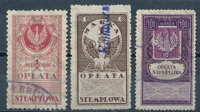 1922 r. Opłata Stemplowa.
