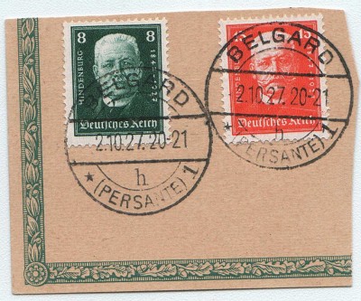 Niemcy - pomoc humanitarna- Mi 403 i Mi 404 - 1927