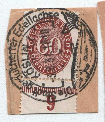 Dt. Reich (Dienstmarken)1928. MiNr.122 - kasownik