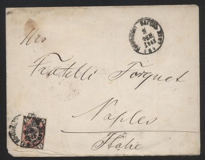 List z Warszawy do Włoch 1883 - polecam