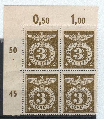 Deutsche Reich Mi 830 czw&oacute;rka - stan wzorowy