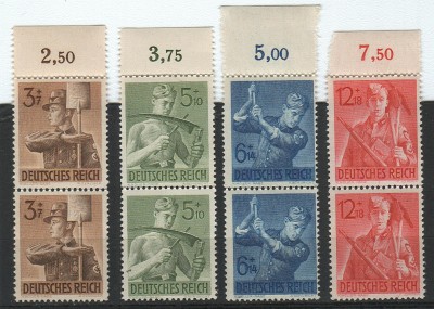 Deutsche Reich Mi 850 - 853 w parkach- postfrish