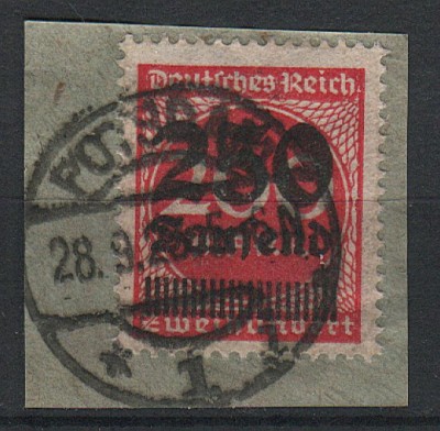 Deutsche Reich Mi 292 - na wycinku 1923