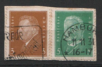 Deutsche Reich Mi 410 - 411 - na wycinku 1928