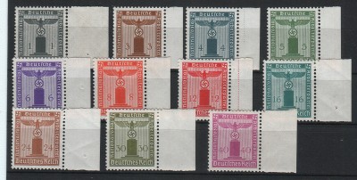 Deutsche Reich Mi 155 - 165 - 1942r - Dienstmarken