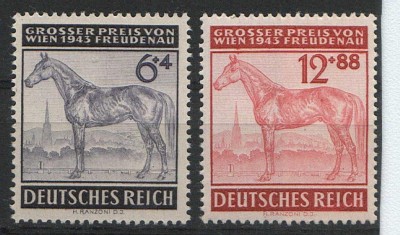 Deutsche Reich Mi 857,858 - stan wzorowy