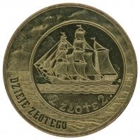 2005 r. 2 zł. Dzieje Złotego Żaglowiec