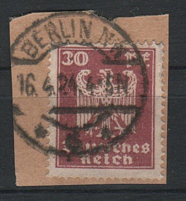 Deutsche Reich Mi 359 - na wycinku 1924