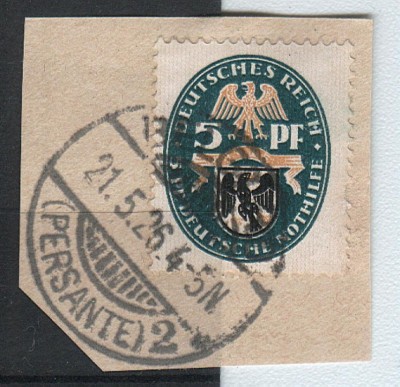 Deutsche Reich Mi 375 - na wycinku 1926