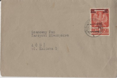 Fi 376 - całość pocztowa1 - GOZNAK 1945