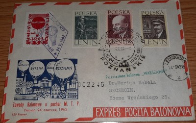 Poczta balonowa 1962 .1