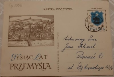 Kartka pocztowa-  Cp 206