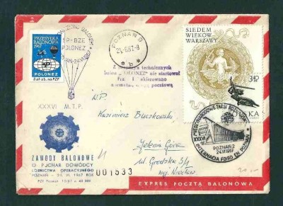 1967 r.  Zawody Balonowe