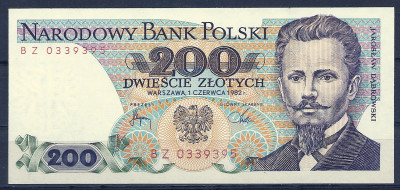 1982 r Banknot 200 zł UNC  BZ