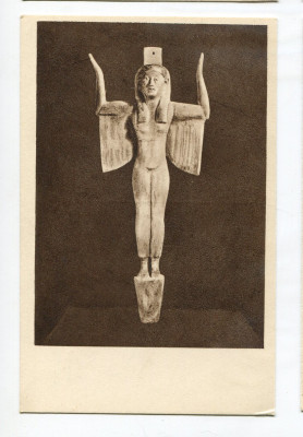 Izyda Orantka Egipt  Nowe Państwo stara poczt&oacute;wka