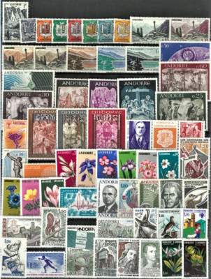 ANDORA  1955-1984 -kolekcja MNH**- 2 skany! GRATIS WYSYŁKA!