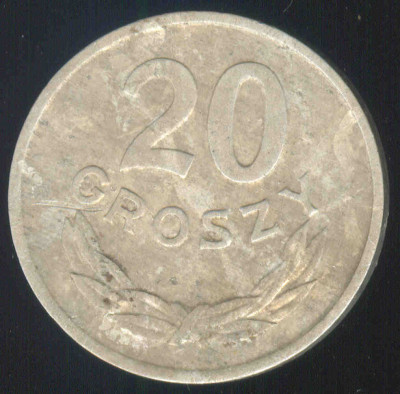 Polska 20 groszy 1963