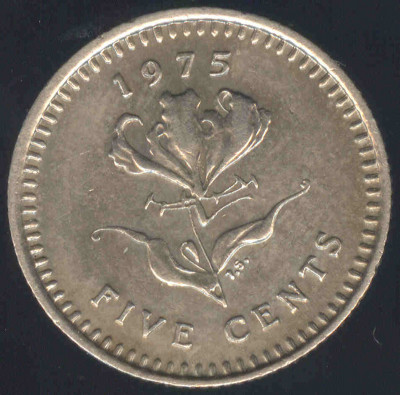 Rodezja 5 centów 1975