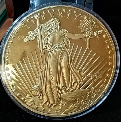 Replika najdroższej monety świata Double Eage z 1933 roku