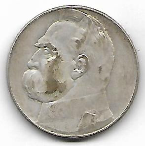 10zł. J&Oacute;ZEF PIŁSUDSKI 1935r, / M-40