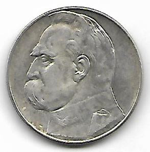 10zł. J&Oacute;ZEF PIŁSUDSKI 1935r, / S-056