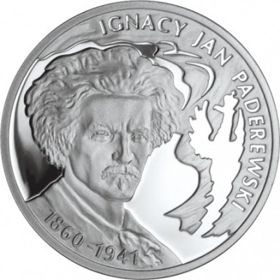 10zł.  Ignacy Jan Paderewski (1860-1941)