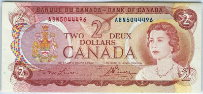 KANADA 1974-2 DOLARY, P86a-AUNC!
