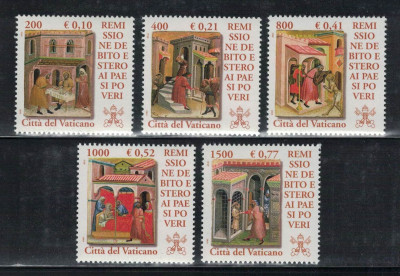Watykan 2001 Mi 1381-85 **