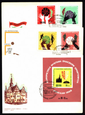 FDC 1963 S-285 Fi 1270_1275 bl 39 ME w koszyk&oacute;wce