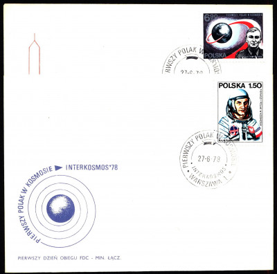 FDC 1978 Fi 2416a-2417a Intercosmos