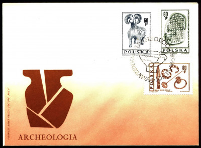 FDC 1966 S-348 Fi 1579-1581 Archeologia
