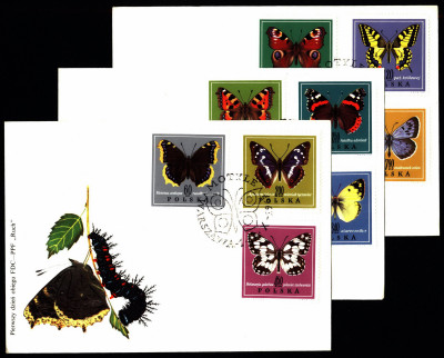 FDC 1967 S-366 Fi 1650-1658 Motyle