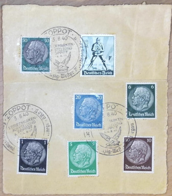 Niemcy na wycinku - kasownik okolicznościowy