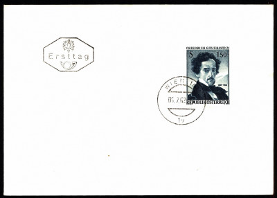 Austria FDC 1962 Mi 1110 Centenary of the Death of Friedrich