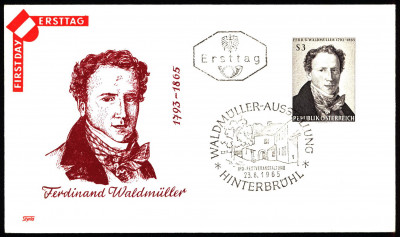 Austria FDC 1965 Mi 1193 Centenary Anniversary death of Ferd