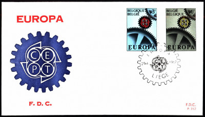 Belgia FDC 1967 Mi 1472-1473 Europa (C.E.P.T.)