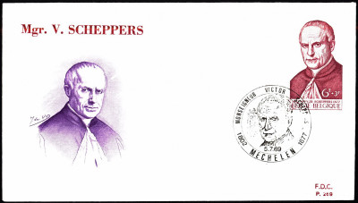 Belgia FDC 1969 Mi 1555 Bisschop Victor Scheppers