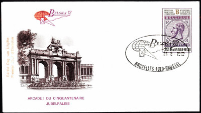 Belgia FDC 1972 Mi 1685 Stampexhibition BELGICA '72