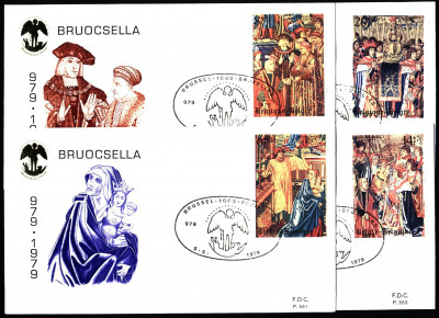 Belgia FDC 1979 Mi 1984-1987 Stamp Day