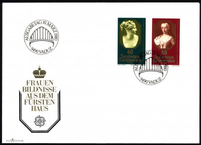 Liechtenstein FDC 1980 Mi 741-42 Europa (CEPT) Famous People