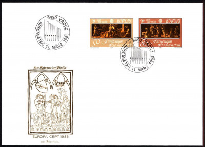 Liechtenstein FDC 1985 Mi 866-867 Europa (C.E.P.T.)
