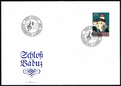 Liechtenstein FDC 1989 Mi 962 Castle Vaduz III