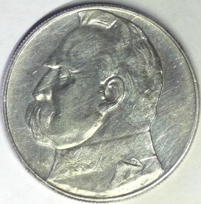 10 zł - J&oacute;zef PIŁSUDSKI - 1936 Ag 750